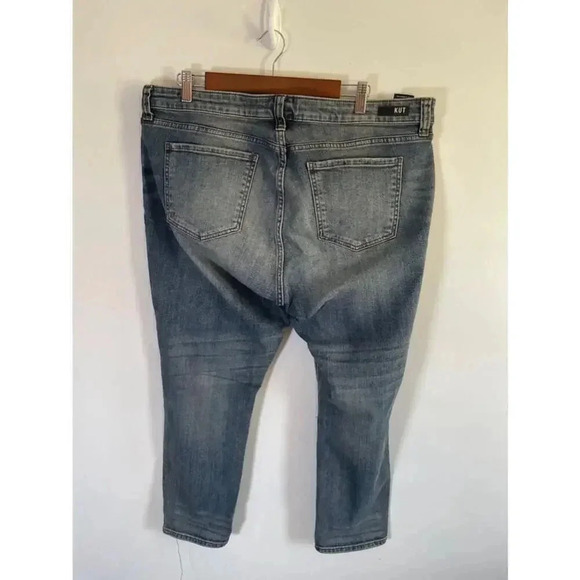 Women's KUT from the Kloth Blue Distressed Jeans Size 16W EUC! - Picture 6 of 12